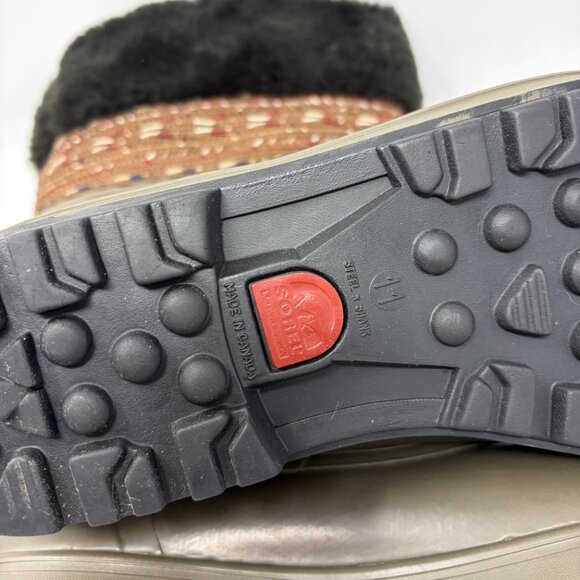 Vintage Sorel women's winter boots 11 faux fur - Picture 8 of 10